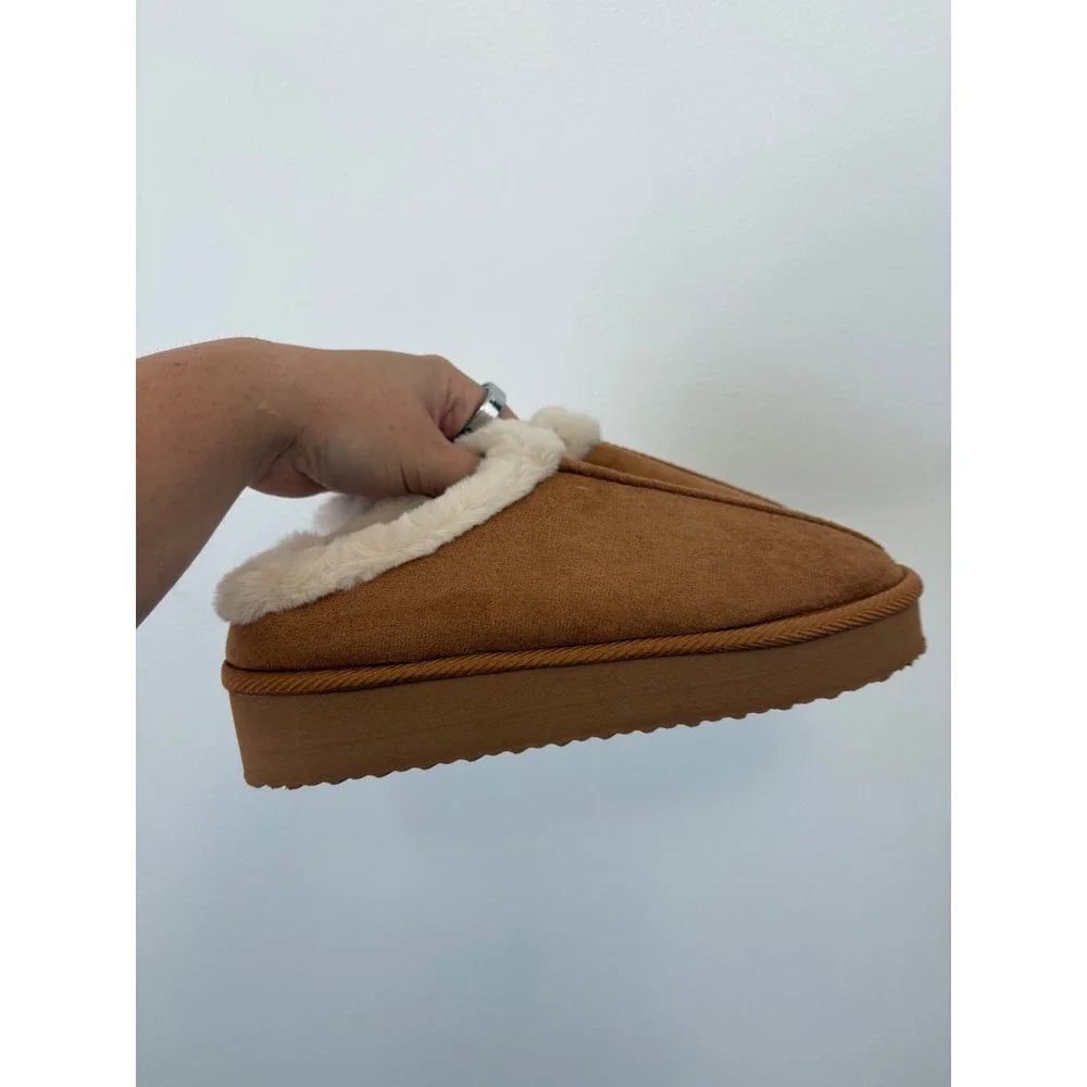 Womens Slippers – Brown – 5.5 - Picture 2 of 5